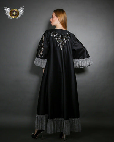 دراعة فخمة مشغولة يدويا - tahaniboutique