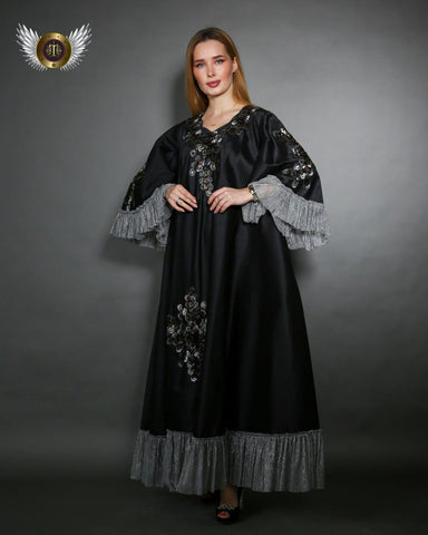 دراعة فخمة مشغولة يدويا - tahaniboutique