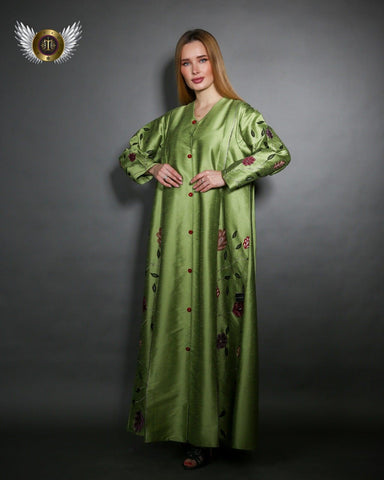 دراعة فخمة تطريز ماكينة - tahaniboutique