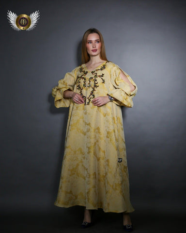 دراعة فخمة جاكار ناعم - tahaniboutique