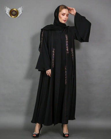 عباية قصات مع ملفع - tahaniboutique