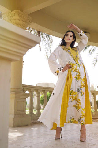 دراعة قطن بارد - tahaniboutique