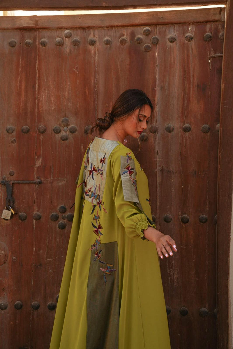دراعة فخمة كريب وجازار - tahaniboutique
