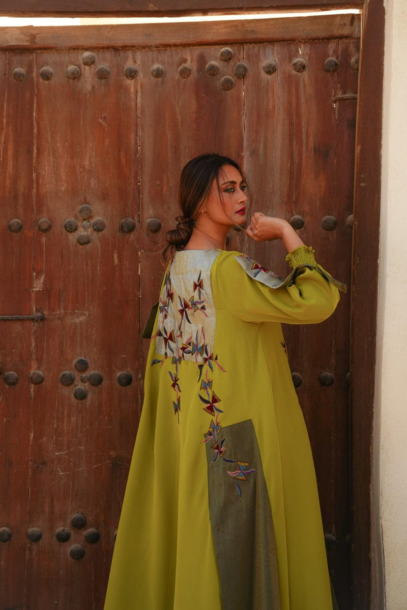 دراعة فخمة كريب وجازار - tahaniboutique