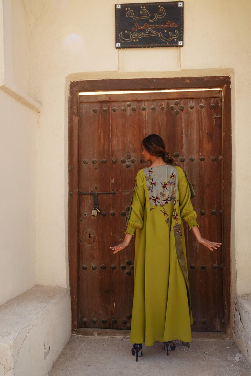 دراعة فخمة كريب وجازار - tahaniboutique